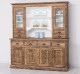 4-door sideboard, 4 drawers + 2 glass doors BAS, 4 drawers, open space SUP