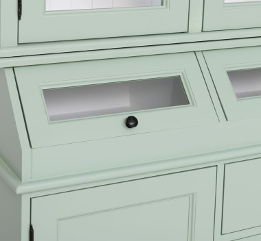 Sideboard with 1 door, 3 drawers, 2 compartments with glass door BAS + 2 glass doors SUP - PS271BAS+SUP