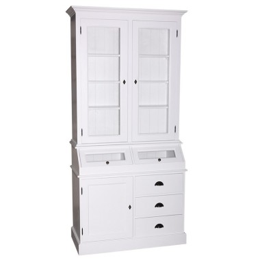 Sideboard with 1 door, 3 drawers, 2 compartments with glass door BAS + 2 glass doors SUP - PS271BAS+SUP
