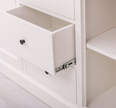 Bufet 2 usi 3 sertare, blat stejar - PS370BAS-TOP OAK