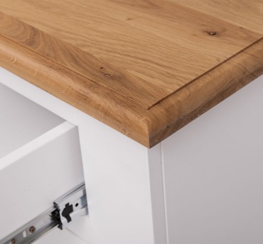 Buffet with 6 doors and 6 drawers, oak top, BAS - PS179BAS-TOP OAK