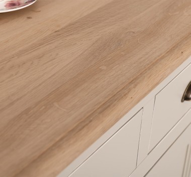 Buffet with 6 doors and 6 drawers, oak top, BAS - PS179BAS-TOP OAK