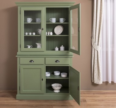 2-door sideboard, 2 BAS drawers + 2 SUP glass doors - PS264BAS+SUP