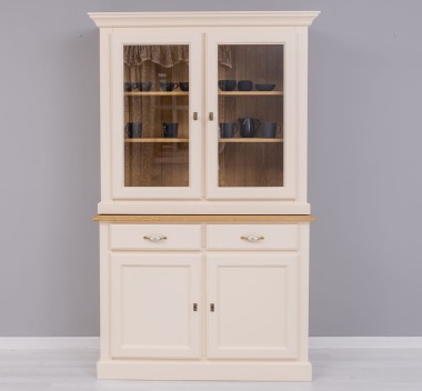 2-door sideboard, 2 BAS drawers + 2 SUP glass doors - PS264BAS+SUP