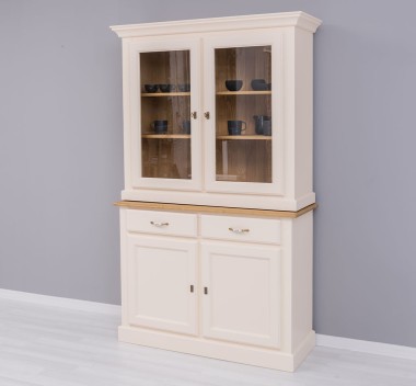2-door sideboard, 2 BAS drawers + 2 SUP glass doors - PS264BAS+SUP