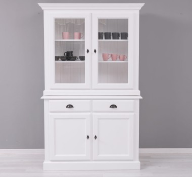 2-door sideboard, 2 BAS drawers + 2 SUP glass doors - PS264BAS+SUP