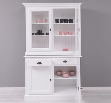 2-door sideboard, 2 BAS drawers + 2 SUP glass doors - PS264BAS+SUP