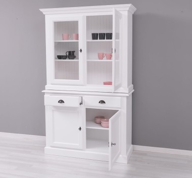 2-door sideboard, 2 BAS drawers + 2 SUP glass doors - PS264BAS+SUP