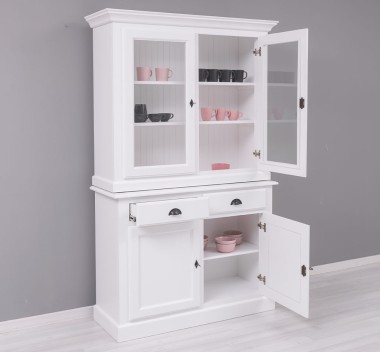 2-door sideboard, 2 BAS drawers + 2 SUP glass doors - PS264BAS+SUP