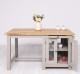 Kitchen island with table, oak top