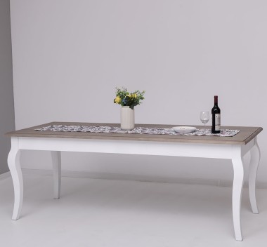 Dining table with curved legs 210x90x78cm - PS383-210