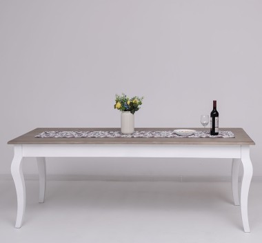 Dining table with curved legs 210x90x78cm - PS383-210