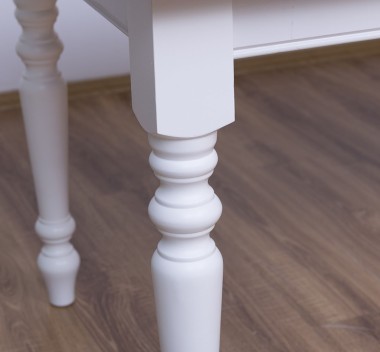 Dining table with turned legs 180x90cm, oak top - PS623-180-TOP OAK