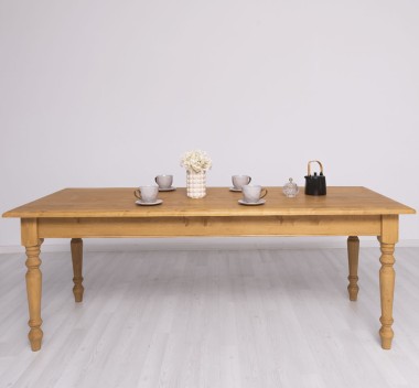 Dining table with turned legs 210x90cm - PS623-210