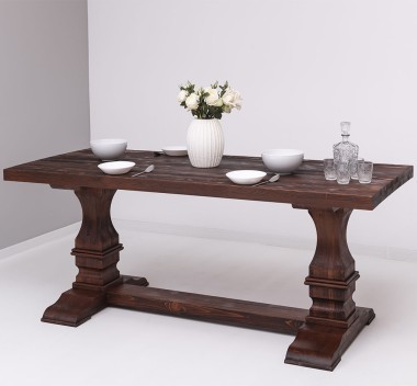 Colonial pillar leg dining table 210x90cm - PS576
