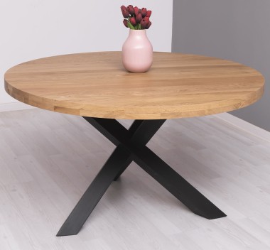 X-Y base dining table, oak top - PS677-TOP OAK
