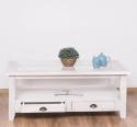 Square coffee table with glass