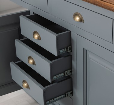 Kitchen sideboard 4 doors 8 drawers bas, top oak - PS404BAS-TOP OAK