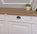 4-door sideboard, oak top, BAS, Directoire Collection