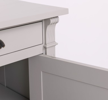 Buffet with 2 doors, 2 drawers, BAS, Directoire Collection - PS38BAS