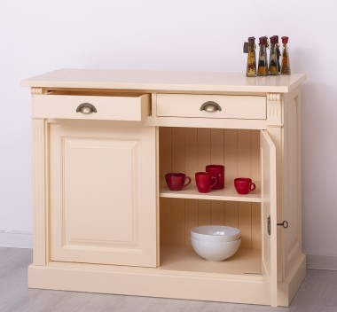 Buffet with 2 doors, 2 drawers, BAS, Directoire Collection - PS38BAS