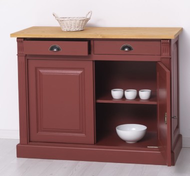 Buffet with 2 doors, 2 drawers, BAS, Directoire Collection - PS38BAS