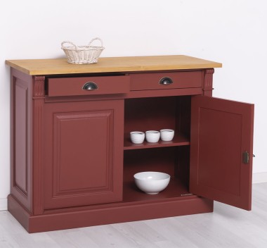 Buffet with 2 doors, 2 drawers, BAS, Directoire Collection - PS38BAS