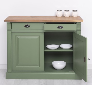 Buffet with 2 doors, 2 drawers, BAS, Directoire Collection - PS38BAS