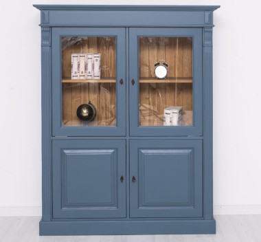 Wardrobe with 2 doors + 2 glass doors, Directoire Collection - PS487