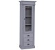 Wardrobe with 1 glass door, 3 drawers, Directoire Collection