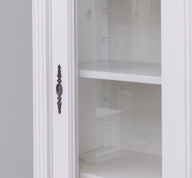 Wardrobe with 1 glass door, 3 drawers, Directoire Collection - PS425