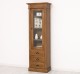 Wardrobe with 1 glass door, 3 drawers, Directoire Collection