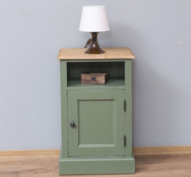 Nightstand with 1 door and open space - PS435