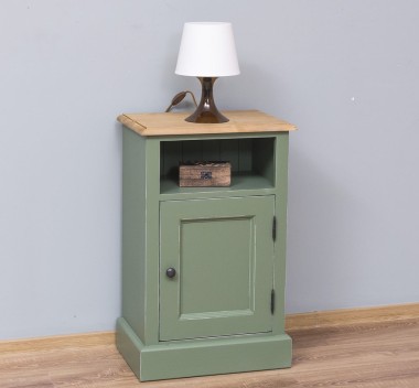Nightstand with 1 door and open space - PS435