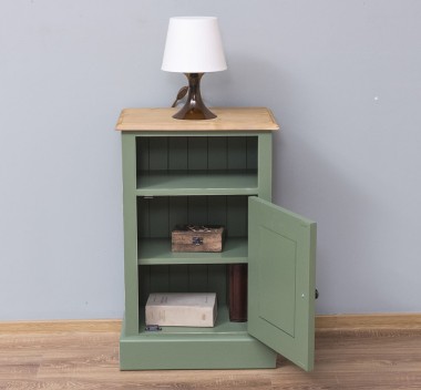 Nightstand with 1 door and open space - PS435