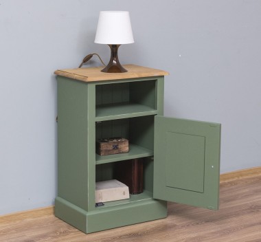 Nightstand with 1 door and open space - PS435