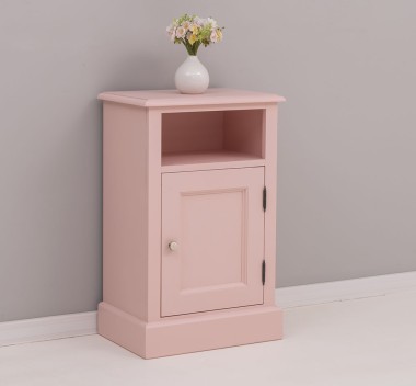 Nightstand with 1 door and open space - PS435