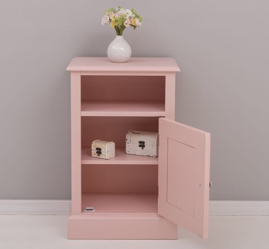 Nightstand with 1 door and open space - PS435