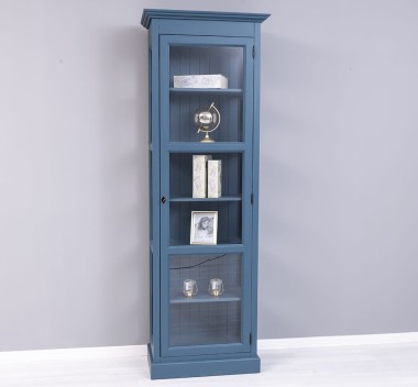 Showcase with 1 glass door, glass walls - PS162