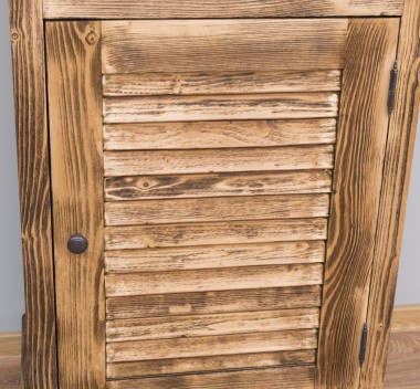 Narrow display case, 1 door + 1 glass door, Shutter Collection - PS574
