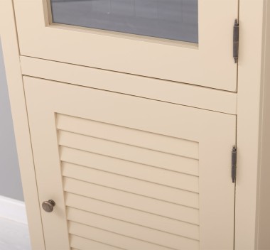Narrow display case, 1 door + 1 glass door, Shutter Collection - PS574