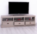 TV chest of drawers with 3 drawers and 3 open spaces