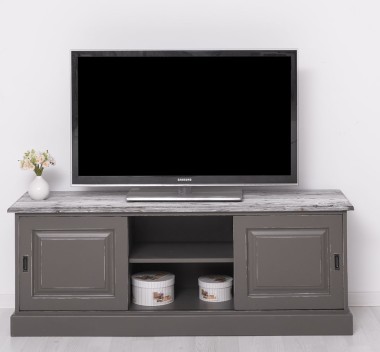 PS222 TV cabinet with 2 sliding doors