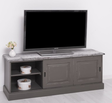PS222 TV cabinet with 2 sliding doors