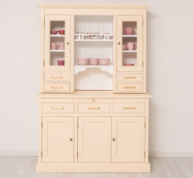 Kitchen sideboard 3 doors, 3 drawers BAS + 2 doors, 4 drawrs SUP, oak - Color Ext._P025 / Color Int._P004 - DOUBLE COLORED
