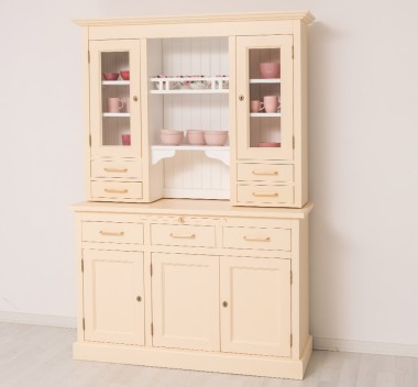 Kitchen sideboard 3 doors, 3 drawers BAS + 2 doors, 4 drawrs SUP, oak - Color Ext._P025 / Color Int._P004 - DOUBLE COLORED