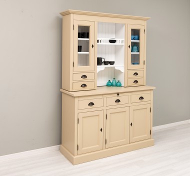 Kitchen sideboard 3 doors, 3 drawers BAS + 2 doors, 4 drawrs SUP, oak - Color Ext._P032 / Color Int._P004 - DOUBLE COLORED