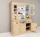 Kitchen sideboard 3 doors, 3 drawers BAS + 2 doors, 4 drawrs SUP, oak - Color Ext._P032 / Color Int._P004 - DOUBLE COLORED
