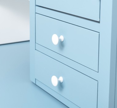 Kitchen sideboard 3 doors, 3 drawers BAS + 2 doors, 4 drawrs SUP, oak - Color Ext._P053 / Color Int._P004 - DOUBLE COLORED