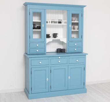 Kitchen sideboard 3 doors, 3 drawers BAS + 2 doors, 4 drawrs SUP, oak - Color Ext._P053 / Color Int._P004 - DOUBLE COLORED